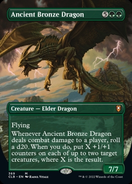 🔥 Ancient Bronze Dragon Commander Legends- Battle for Baldur's Gate Alternate Art